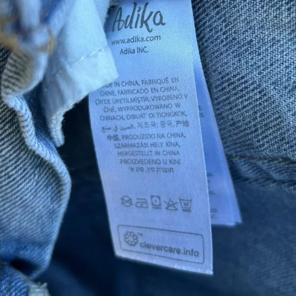 NWOT Y2K Boho Adika Butterfly Print High Waisted Jeans M - Picture 13 of 14